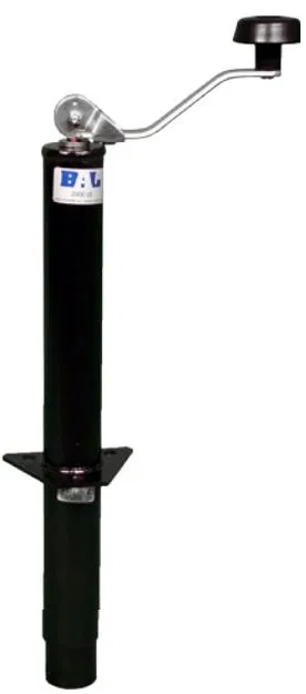 29020B – BAL NORCO Trailer Tongue Jack, Manual A-Frame Round Topwind Jack 1000 Pound Capacity 14 Inch 7-1/2 Inch Retr...